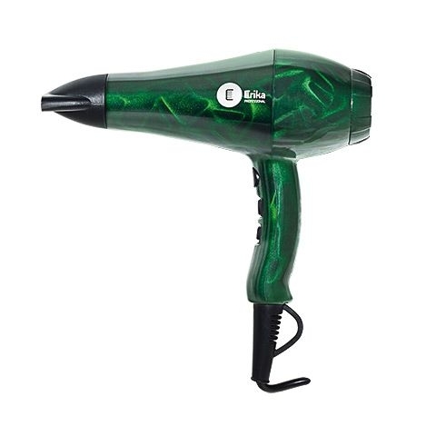 Erika HDR 009 G ФЕН (зеленый) 2000Вт, поток 17 м/с., 1 насадка.