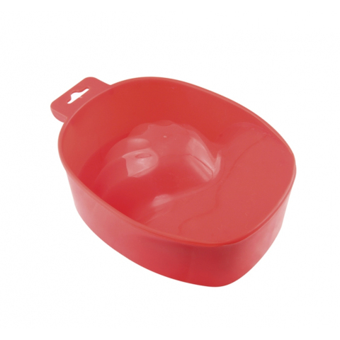 Y JH 036 R Ванночка для маникюра КРУГЛАЯ КРАСНАЯ