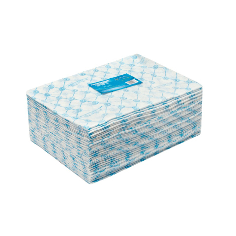 Полотенце большое White line 45*90 пачка голубой спанлейс 50 (№50 шт)