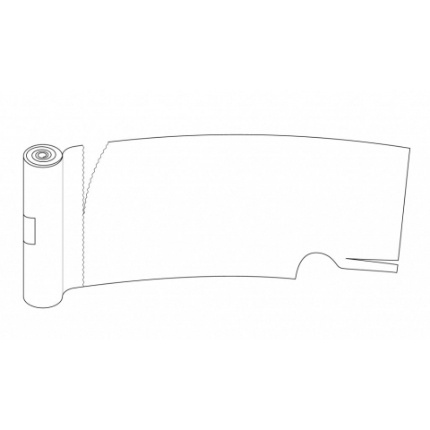 Пелерина п/э прозрачная 100 шт. (рулон)