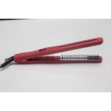 Q1R Be-Uni Professional Утюжок-расческа Про для выпрямления волос с зеркальным титановым покрытием 