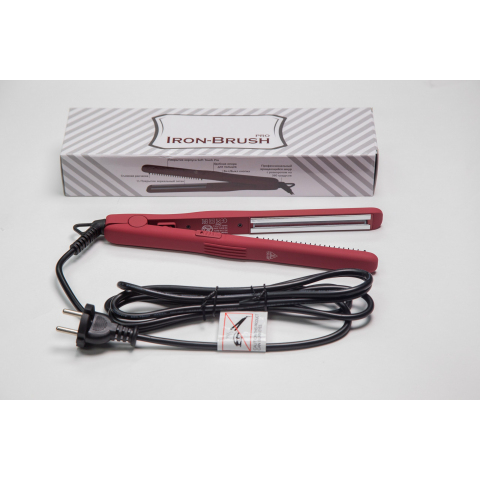 Q1R Be-Uni Professional Утюжок-расческа Про для выпрямления волос с зеркальным титановым покрытием 