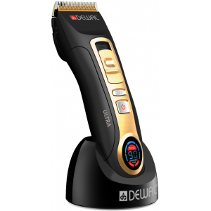 DEWAL 03-071 Машинка для стрижки волос ULTRA, 1-1,9 мм, аккум/сетев,ЖК экран, 2 ножа (титан/керам),4 нас.