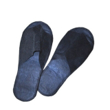 Тапочки с открытым мысом на жесткой основе спанбонд-изолон темно-синий