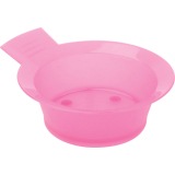 Чаша для краски DEWAL, розовая, с ручкой, с резинкой на дне 300 мл.