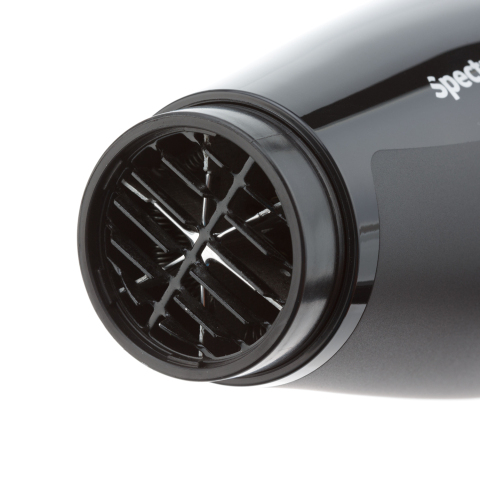 03-109 Black DEWAL Фен Spectrum Compact черный, 2100 Вт, ионизация, 2 насадки