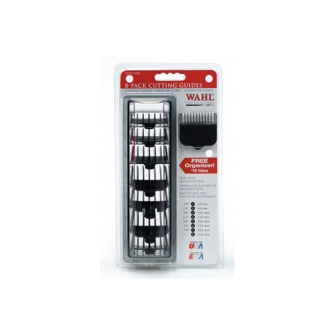 3170-517 (4503-7161) Wahl Attachment comb set # 1-8 black/набор пласт. насадок, с кассет. для хран
