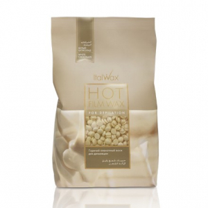 Воск горячий (пленочный) ITALWAX Белый шоколад гранулы, 1 кг.
