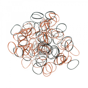 DEWAL RES034 Резинки для волос цветные силиконовые, mini (100шт.)