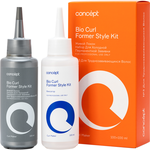 КОНЦЕПТ Биозавивка Живой локон №3 для труднозавиваемых волос, 100 мл*2