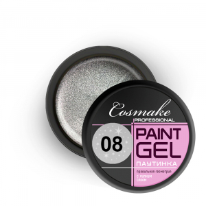 Cosmake Гель-краска Паутинка № 108 серебро 5 гр