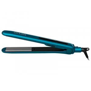 03-400 Asure Щипцы для волос Dewal Ocean, бирюза, 25*90 мм, терморег., керамико-турмалин.покрытие, 35Вт