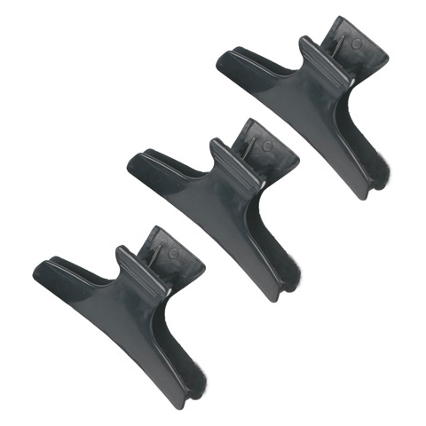 CL2202 Зажимы "бабочка" черные (12шт)