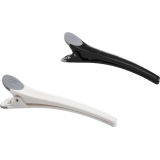 JB0028 Зажимы пластмассовые с резиновой вставкой, черные/белые (6 шт.)