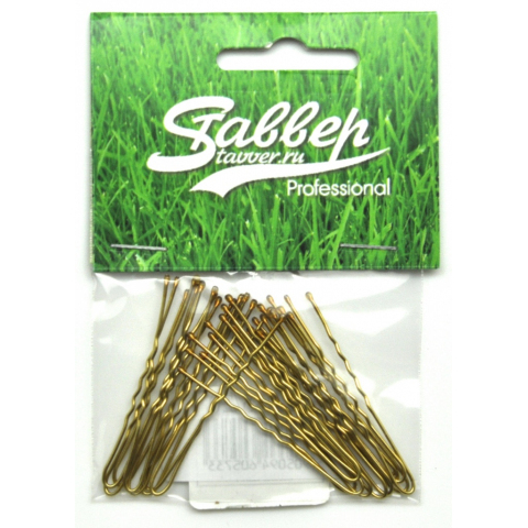 В045/20 Шпильки Ставвер золотист.,волна, 45мм, 20шт./упак.