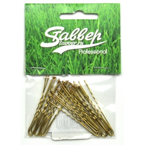 В075/20 Шпильки Ставвер золотист., волна, 75мм, 20шт./упак.