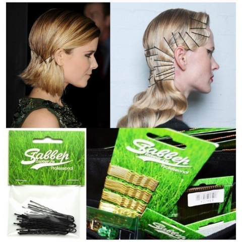 KATB245/20 Шпильки Ставвер черные волнистые 45мм 20шт./упак.