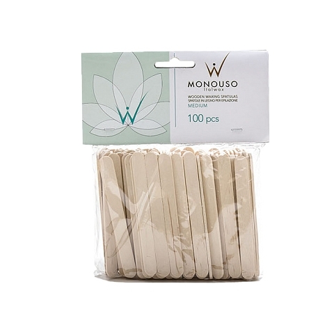 Шпатели деревянные "Средние" ITALWAX № 100 шт 