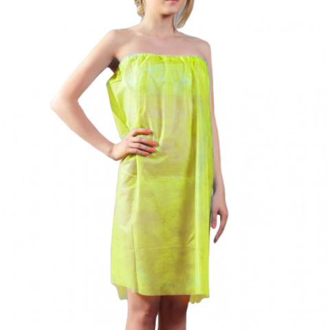 Пеньюар SMS на резинке желтый №10
