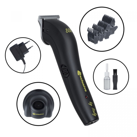 RIFF 888/ч Профессиональная машинка для стрижки волос "Exclusive by Italy" черная