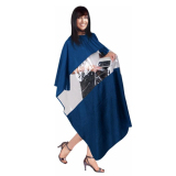 РН204 RIFF Пеньюар с окном 125*145 см, синий