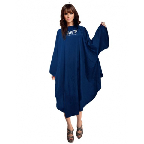 РН209 RIFF Пеньюар с рукавами 128*148 см, синий