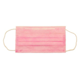 БИНОВИ Маска одноразовая 3-х слойная розовая, 1/50 шт. пакет