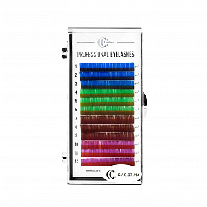 СС Lashes Ресницы C/0.07/10 color mix
