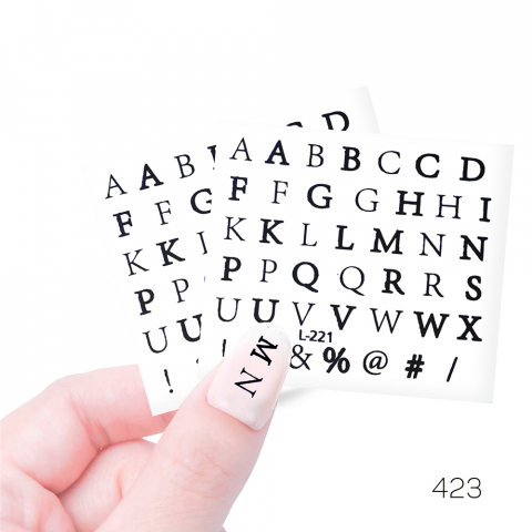 Cosmake 423 Наклейки профессиональные черные 