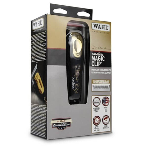 8148-116 Wahl Машинка для стрижки Magic Clip Cordless 5star Gold&Black (3026434)