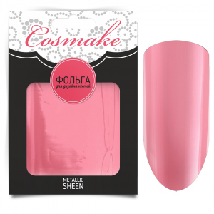 Cosmake 12 Фольга переводная для дизайна ногтей, 1 метр Розовая