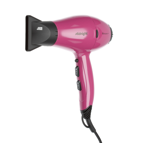 03-107 Berry DEWAL Фен Midnight 2000 Вт, 2 насадки, ионизация