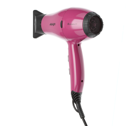 03-107 Berry DEWAL Фен Midnight 2000 Вт, 2 насадки, ионизация