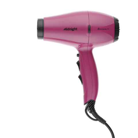 03-107 Berry DEWAL Фен Midnight 2000 Вт, 2 насадки, ионизация