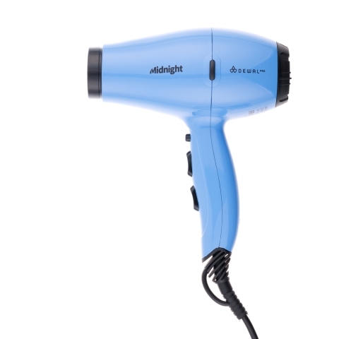 03-107 Blue DEWAL Фен Midnight 2000 Вт, 2 насадки, ионизация 