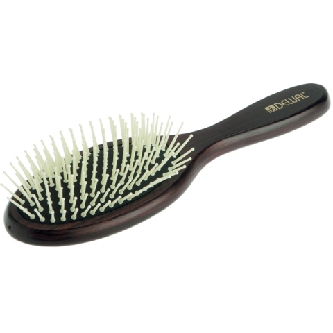 BR-20140 Щетка массажная DEWAL деревянная, пластиковый штифт, 11 рядов