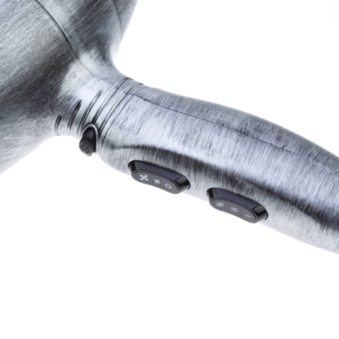 03-120 Steel DEWAL Фен Barber Style, 2200 Вт, 2 насадки, ионизация