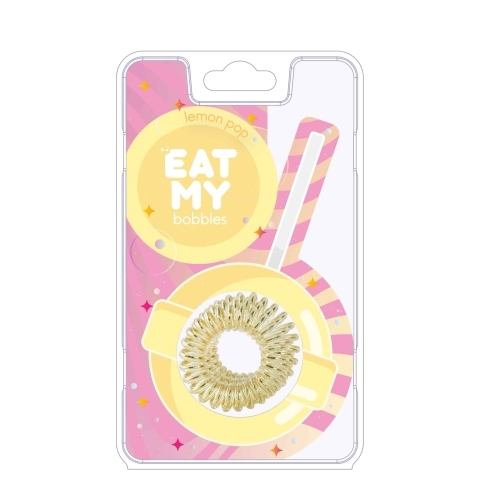 EAT MY Резинка для волос в цвете Лимонный леденец, 3 шт.