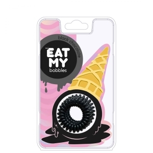 EAT MY Резинка для волос в цвете Чёрный шоколад, 3 шт.