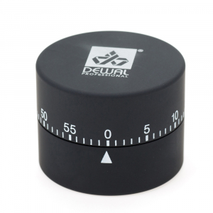 NTM11black DEWAL Таймер механический круглый, черный, 4,5*6 см