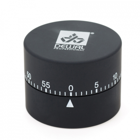 NTM11black DEWAL Таймер механический круглый, черный, 4,5*6 см