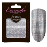 Cosmake 71 Фольга переводная для дизайна ногтей, 1 метр Сердце голографика