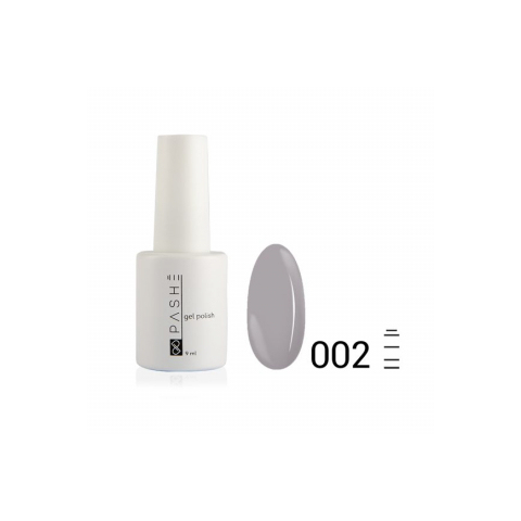Цветной гель-лак PASHE №002 Серая гавань, 9 мл.