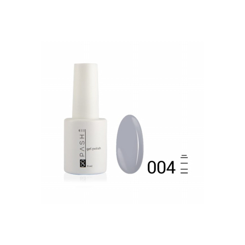 Цветной гель-лак PASHE №004 Французский серый, 9 мл.