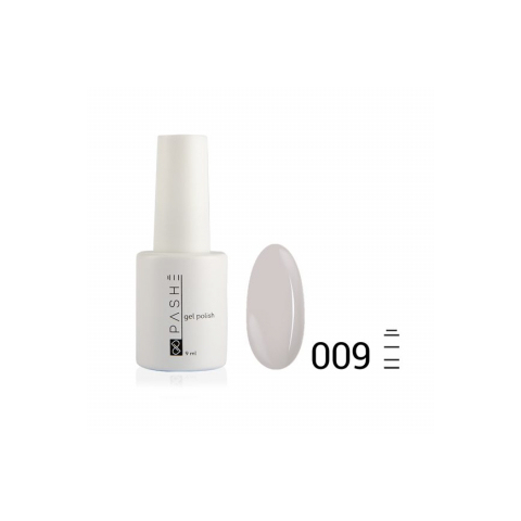 Цветной гель-лак PASHE №009 Серый шёлк, 9 мл.