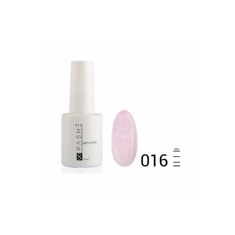 Цветной гель-лак PASHE №016 Лиловый блеск, 9 мл.