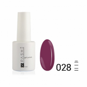 Цветной гель-лак PASHE №028 Ежевичное вино, 9 мл.