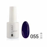 Цветной гель-лак PASHE №055 Синее мерцание, 9 мл.