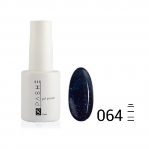 Цветной гель-лак PASHE №064 Морское мерцание, 9 мл.