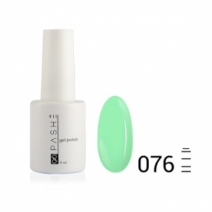 Цветной гель-лак PASHE №076 Мятный фреш, 9 мл.